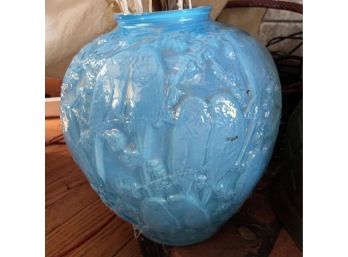 Sky Blue Glass Vase