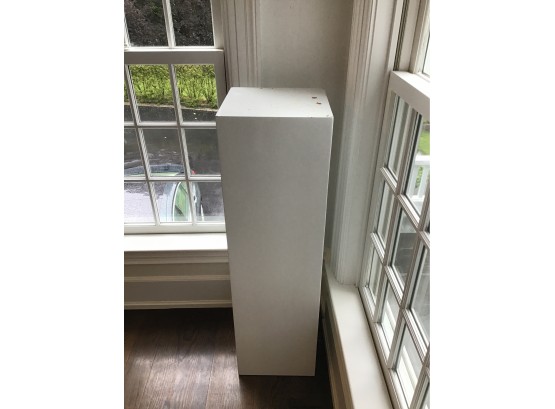 White Lacquered Pedestal 47.5H