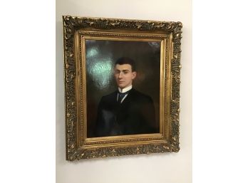 Large Antique Portrait, Oil Painting, Purchased From Black Pearl Antiques, Woodbury, CT 36 X 42