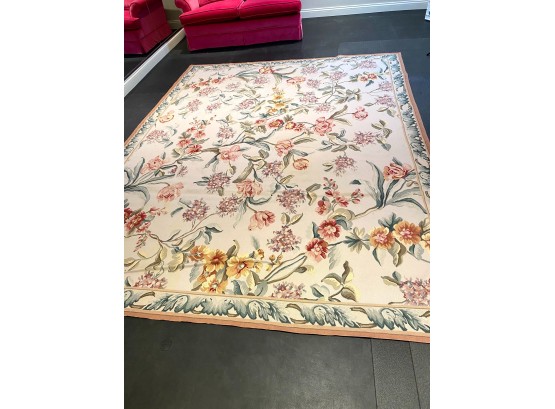 Hand Knotted Aubusson Rug