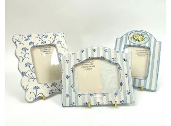 Collection Of Ceramic Picture Frames With Stands