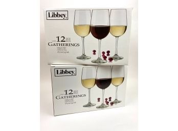 Libbey Wine Glasses (24)