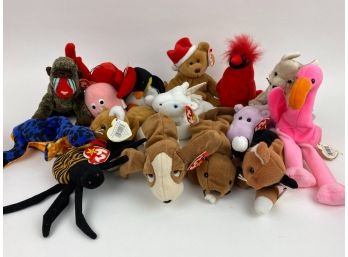 Collection Of 16 Ty Beanie Babies