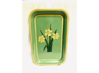 Vintage Tin Daffodil Tray