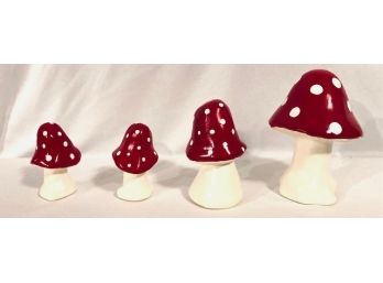Vintage Ceramic Mushroom Set