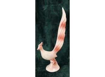 Tall Vintage Mid-Century Modern Pink Fade Road Runner (Ceramic)