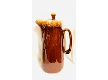 Vintage Hull Pottery Brown Drip Glaze Hot Chocolate Pot