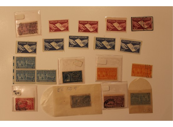 21 Special Delivery Stamps