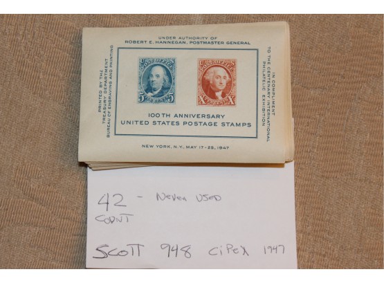 42 Mint CIPEX 1947 Stamps - Scott 948