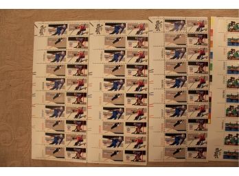 100 1980 Olympics Stamps In Sheets Of 20