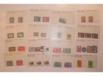 37 Mint UN Stamps 1960 To 1965