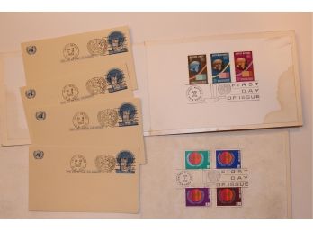 6 UN First Day Covers