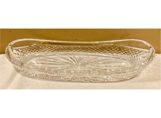 Waterford Long Oval Pickle Dish (marked On Small End)