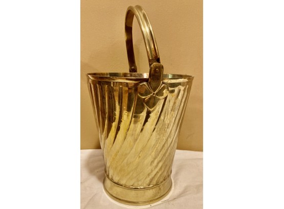 Brass Ice/chill Bucket With Handle