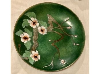 Enameled Metal Trinket Dish, Handcrafted By Bovano Of Chesire