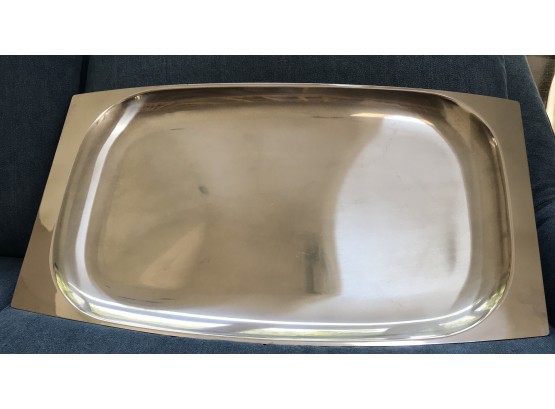 MCM 18/8 Stainless Steel Large Platter 21' Wide