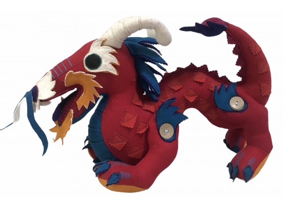 Bright Stuffed Tibetan Dragon