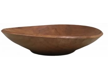 Signed 17' Shallow Cherry, Bowl (BB)