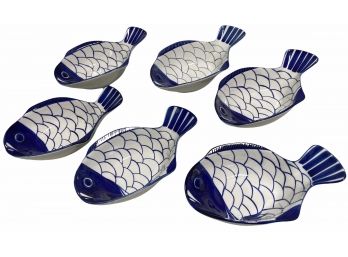 Fantastic Set Of Six Dansk Designs Fish Bowls