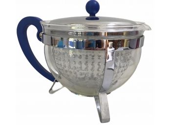 Vintage Bodum Glass Chambord Teapot With Plastic Filter - 34oz