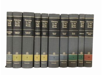 Complete Set Of 10 Volumes Brittanica Gateway To Great Books