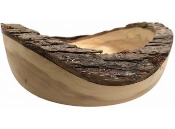 Small Hollow Form Bowl With Live Edge Bark  2019 (M)