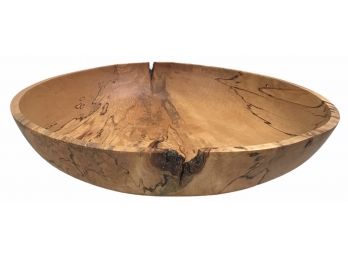 Huge 17' Spated Maple Shallow Bowl (Q)