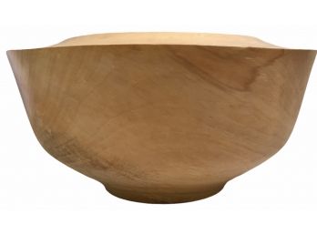 Spated Maple Hollow Form Bowl With Wide Rim (N)