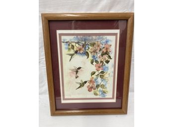 Wood Framed Humming Bird Print - Bonczkowski