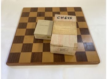Chess/Checkers Board And Pieces