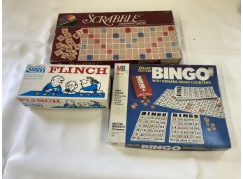 Board Games: Scrabble, Bingo & Flinch