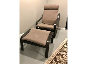 IKEA POANG Chair And Footrest