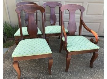 Set Of 4 Nicely Upholstered Dining Chairs