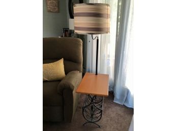 Lamp End Table With Storage