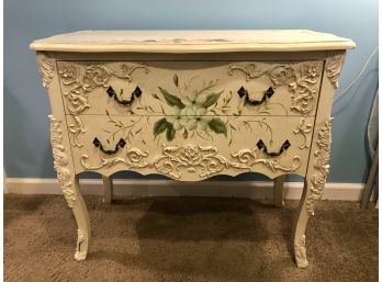 Beautiful Hand Painted Low Boy  Accent Dresser