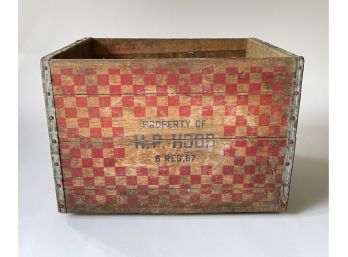 Vintage HP Hood Fresh Farm Eggs Wooden Crate