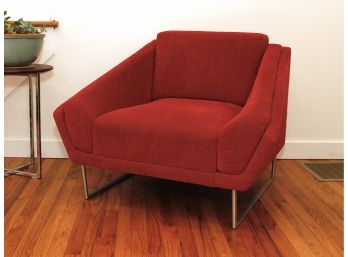 HBF Hickory Architectural Curved Lounge Chair - Armchair
