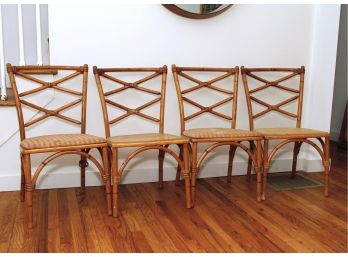 MCM Vintage Haywood Wakefield Ashcraft Chairs - Set Of 4