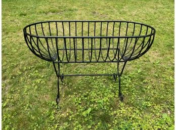 Painted Iron Plant Stand / Planter