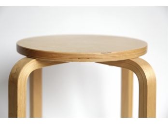 Blonde Tone Bent Wood Side Table