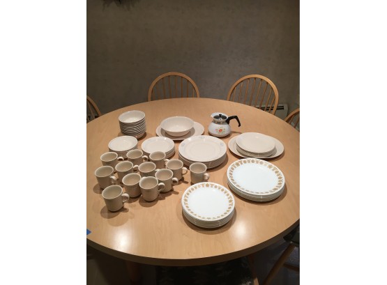 Large Lot Of Corelle And Corning Dishes, Over 100 Pieces