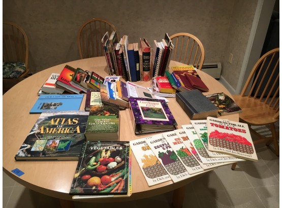 Book Lot Including Cook Books, Gardening Books, And Other Books