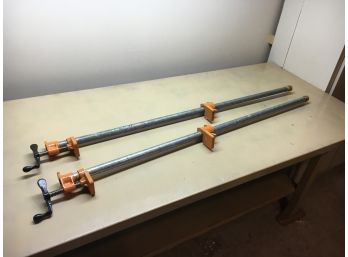 Pair Of 4 Foot Clamps, Pony Brand Made In USA