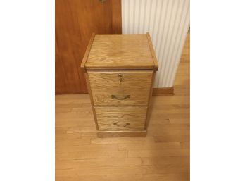 Wood File Cabinet 2 Drawer