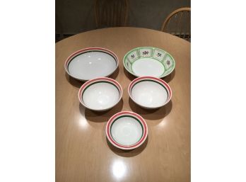 Set Of 4 Italian Bowls