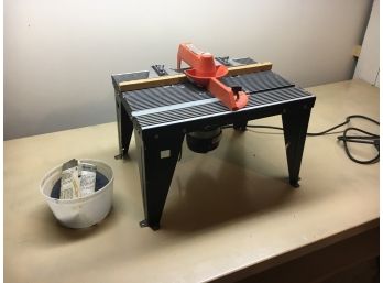 Craftsman Route On Table With Accessories, Tested And Working