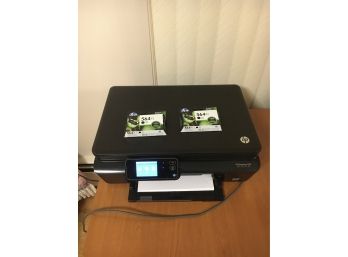 HP Photosmart 5520 Printer With 2 New 564XL Ink Cartridges, Tested And Working