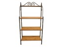Stone County Ironworks Natural Iron Baker's Rack With Pine Shelves (RETAIL $497)