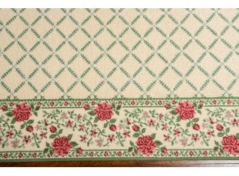 Wilton Schumacher Winsome Pattern Area Rug With Damask Border (RETAIL $4,383 - See Receipt)