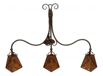 Ironware International Pierre Picard French Hand Forged Three Pendant Fixture (RETAIL $1,980-see Receipt)
